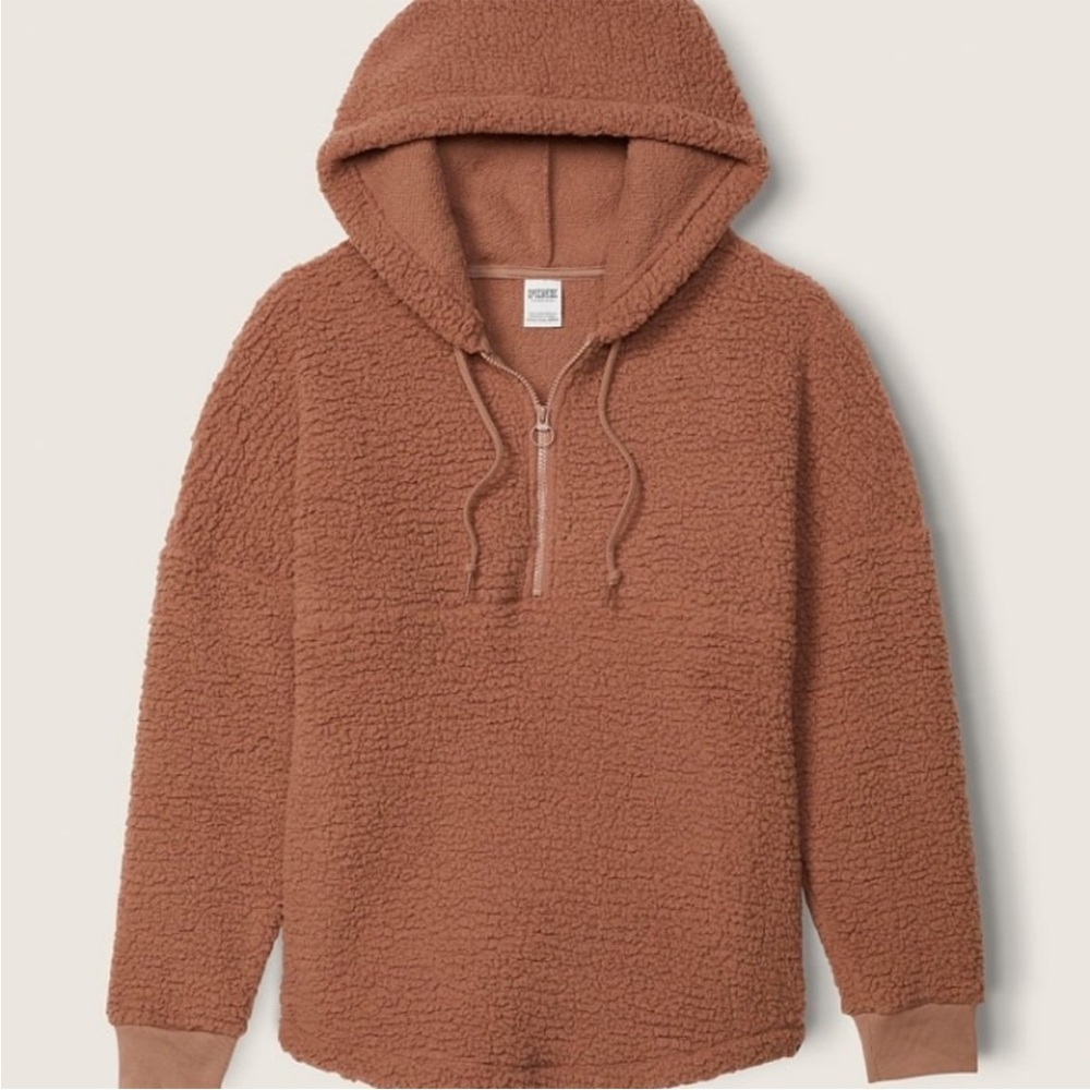 Victoria Secret Pink Sherpa hoodie. Size xxl. NWT